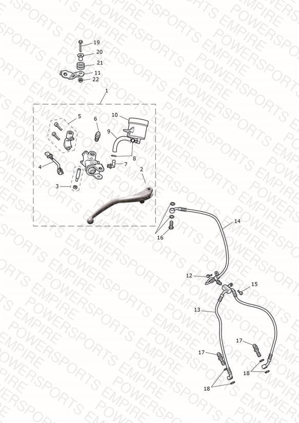 Front Brake Master Cylinder & Hoses