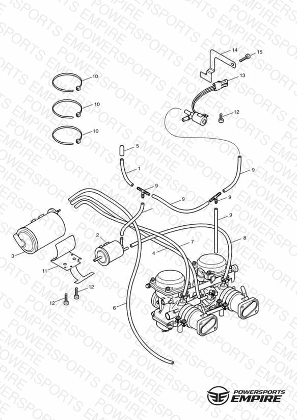 Evaporative Loss Control System California only - Bonneville > Eng No 255908 & T100 > 210261