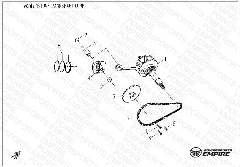 E04 — PISTON& CRANKSHAFT COMP