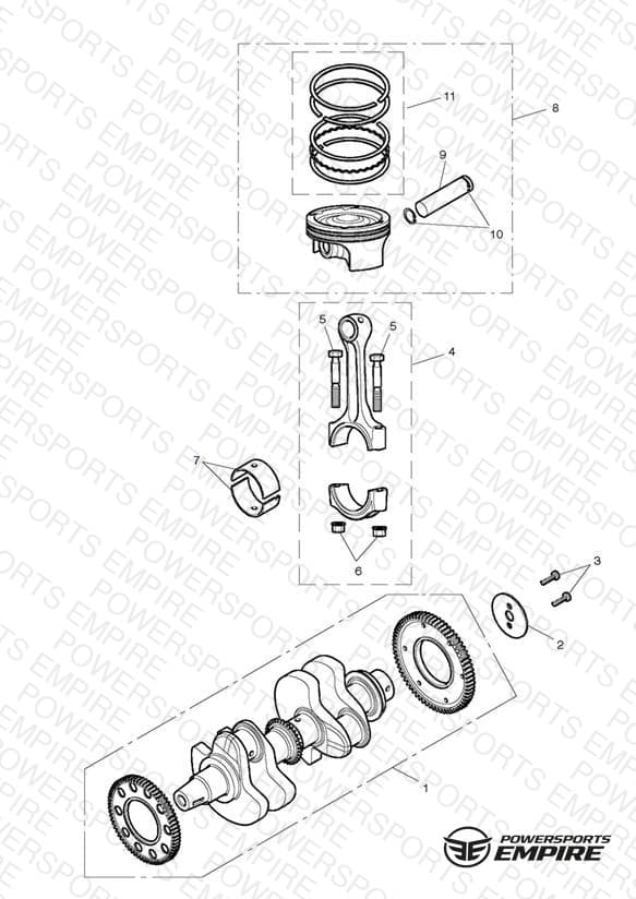 Crankshaft, Connecting Rods & Pistons