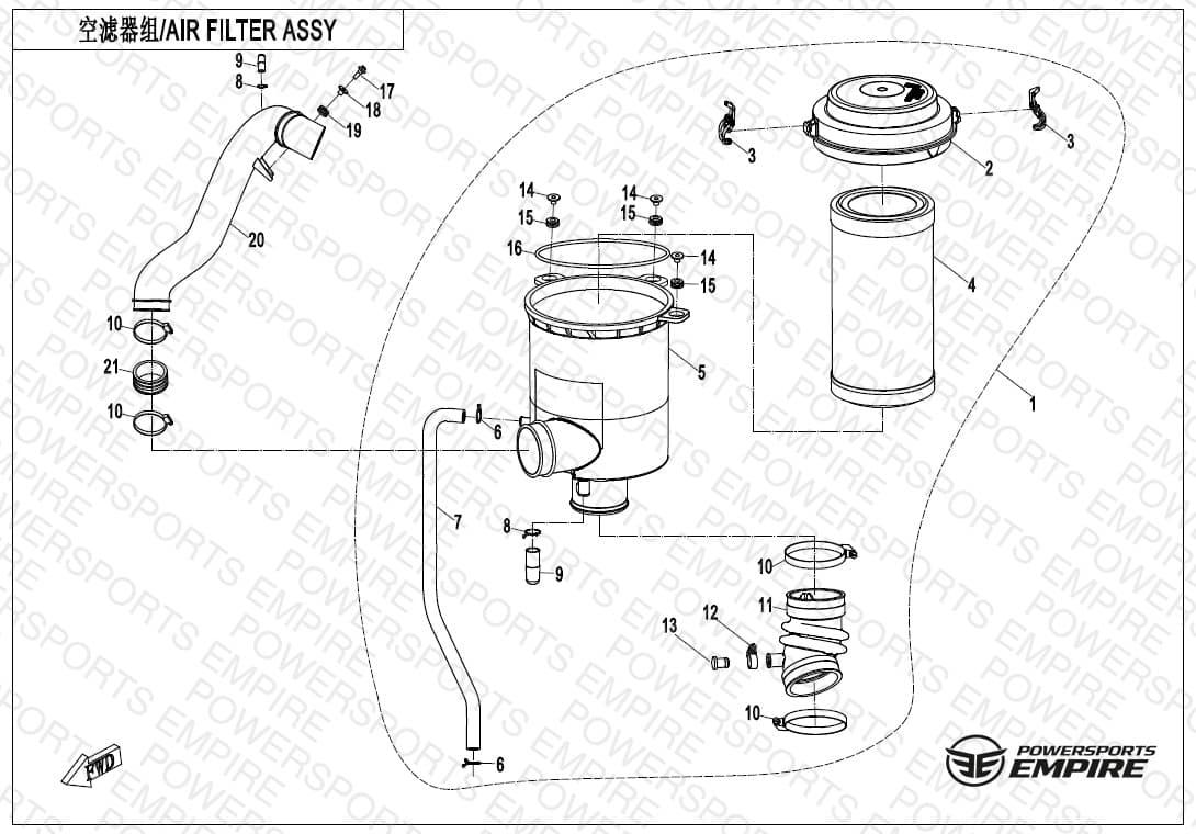 F41 — AIR FILTER ASSY