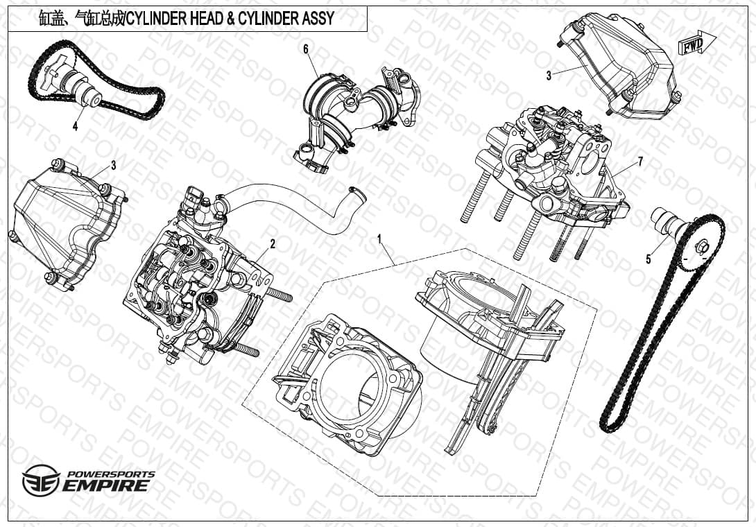 E02-V2 — CYLINDER HEAD&CYLINDER ASSY.