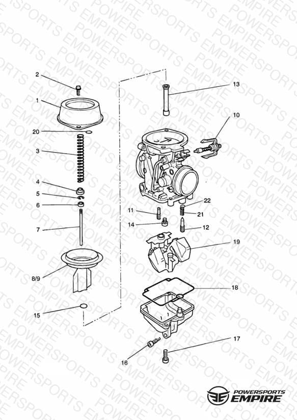 Carburettor Parts 3 Cyl (Carb assy 1240120-T0301)