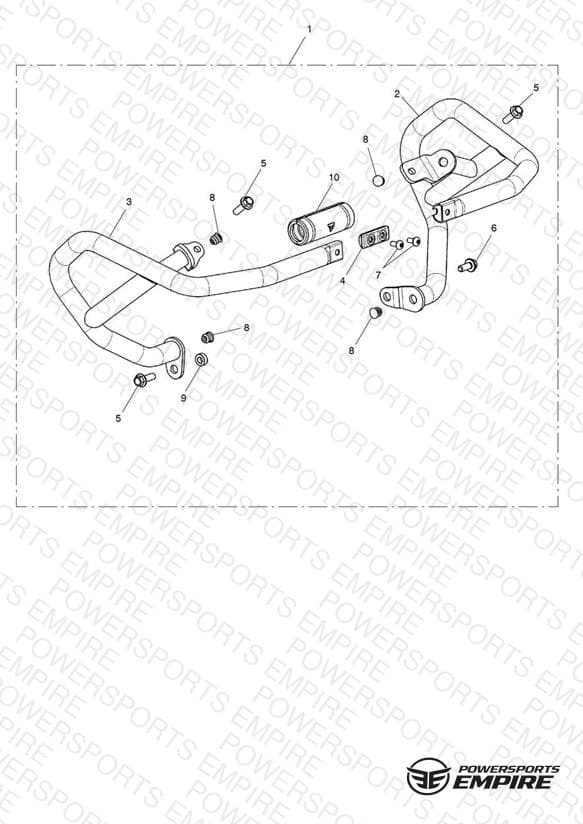 Lower Engine Bar Kit, SS - N/A to Aragon Edition