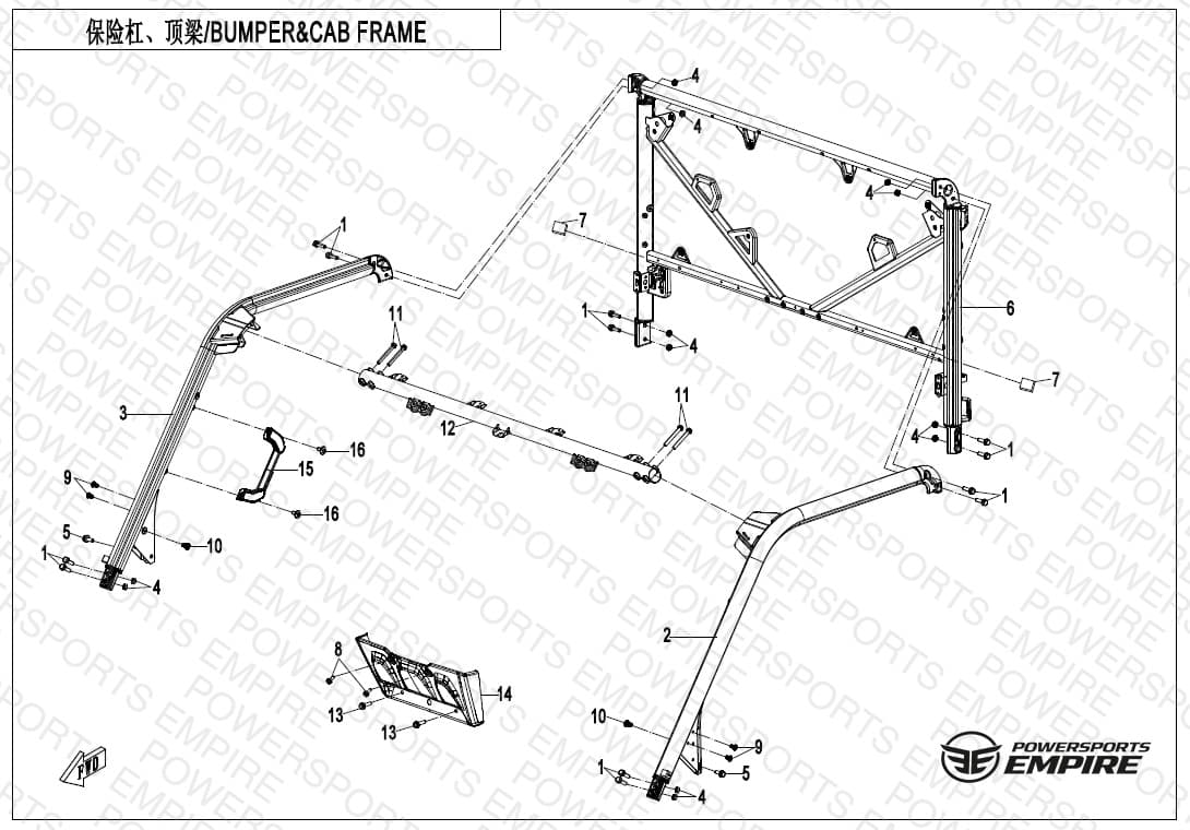 F23-V2 — BUMPER & CAB FRAME