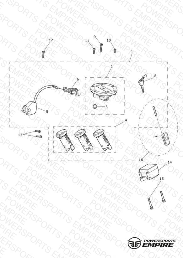 Ignition Switch & Lock Set
