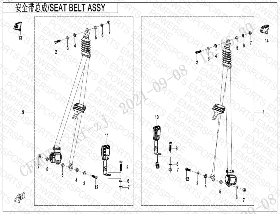 F34-V2 — 3-POINT SEAT BELT