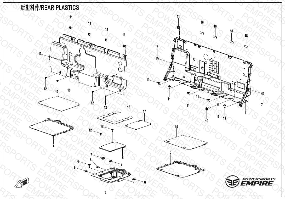 F04-6 — REAR PLASTICS