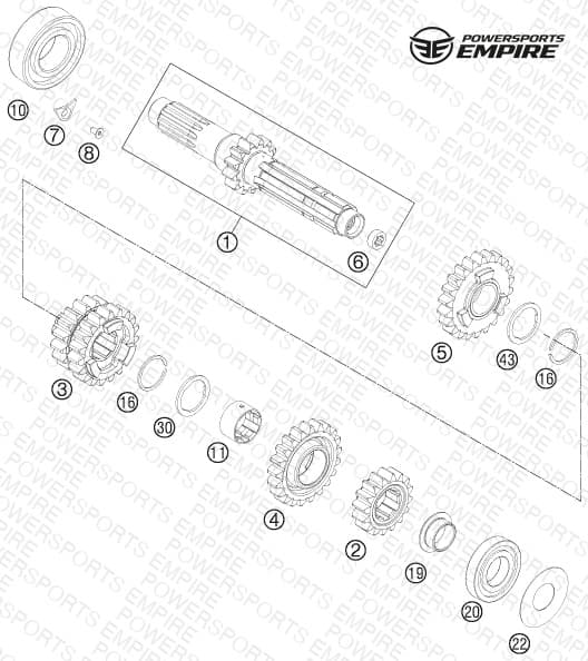 TRANSMISSION I - MAIN SHAFT